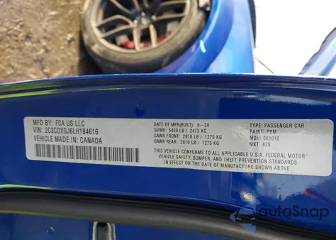 2020 Dodge Charger Scat Pack Widebody Rwd from USA, damaged, VIN 2C3CDXGJ6LH184616